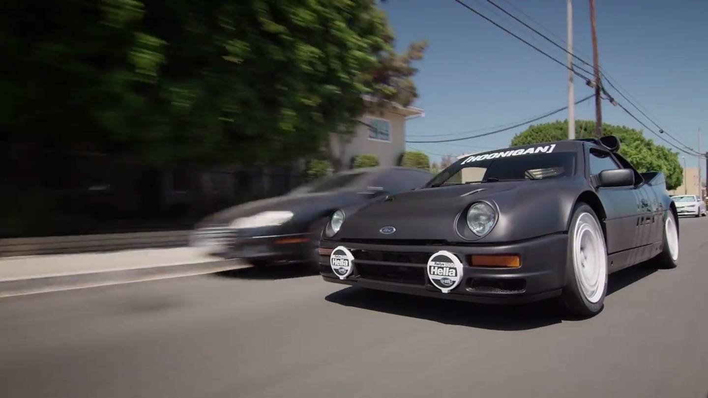 Pausa pranzo con Ken Block, Travis Pastrana ed una splendida Ford RS 2000
