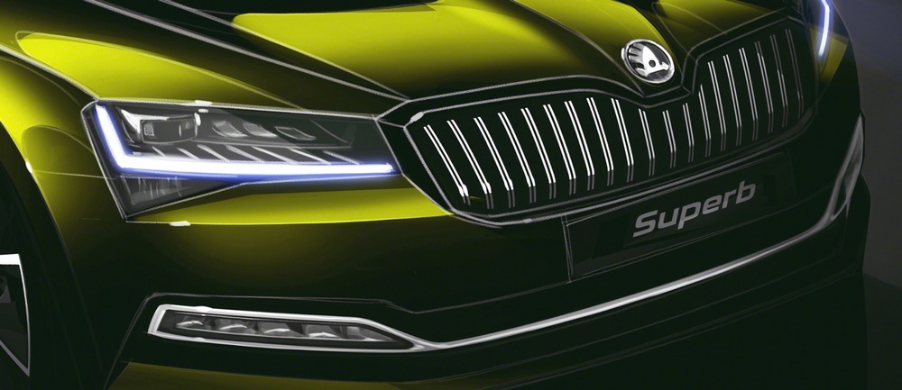 Restyling Skoda: svelata la linea Superb