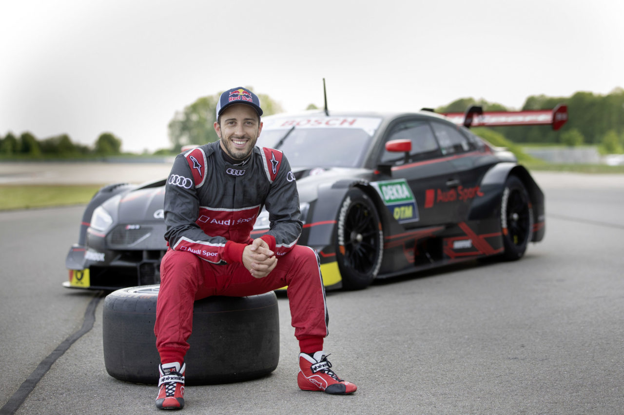 Andrea Dovizioso debutta nel DTM alla guida di un'Audi RS5