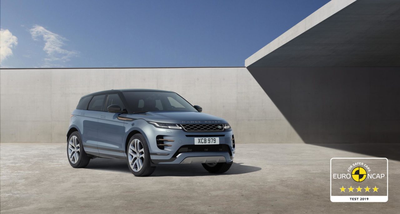 La nuova Range Rover Evoque ha ottenuto 5 stelle Euro NCAP
