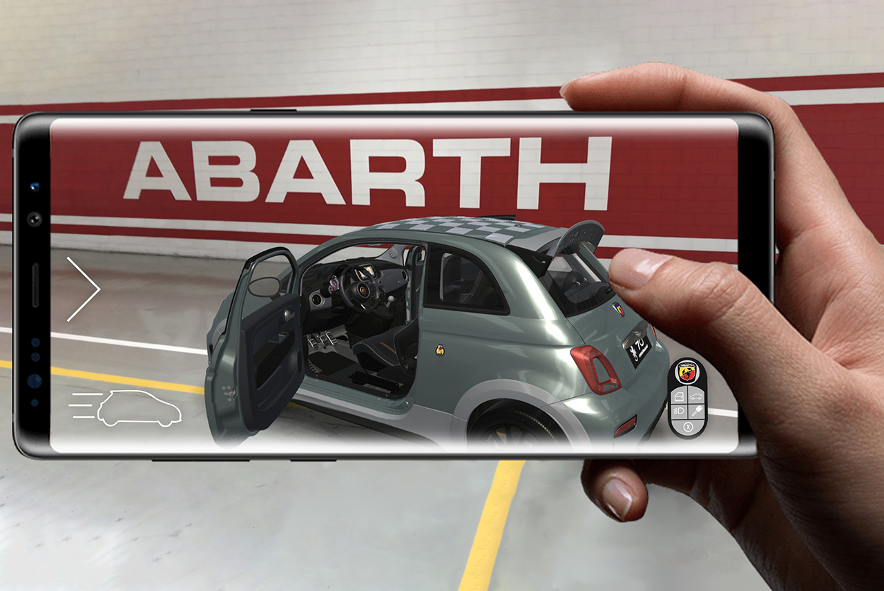 Abarth 695 70th Anniversario, una App per esplorarla virtualmente