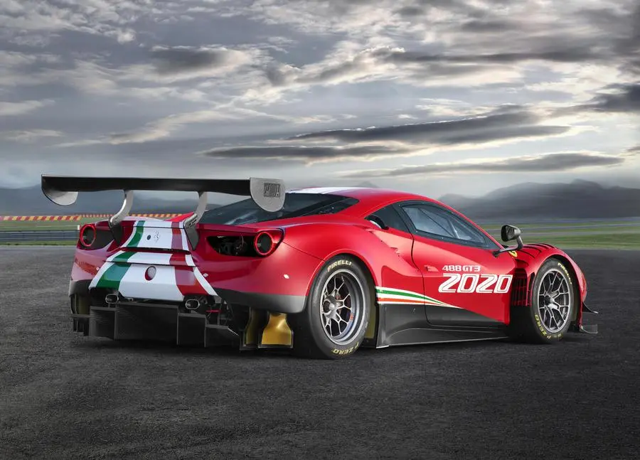 Ferrari 488 Gt3 Evo: affinamento aerodinamico
