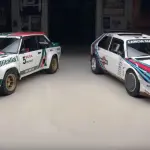 Il collezionista Jay Leno prova una Fiat 131 Abarth ed una Lancia Delta S4